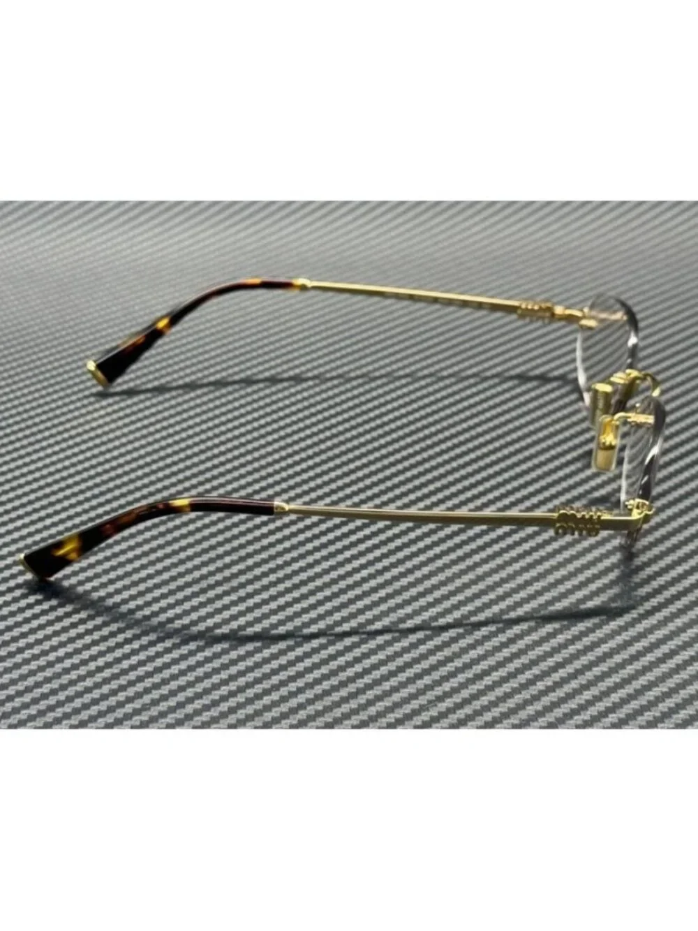 New Miu Miu Women Gold Eyeglasses 51-20-140